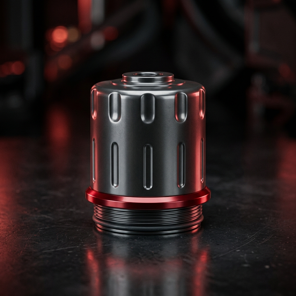 Premium Oil Filter 3D Render